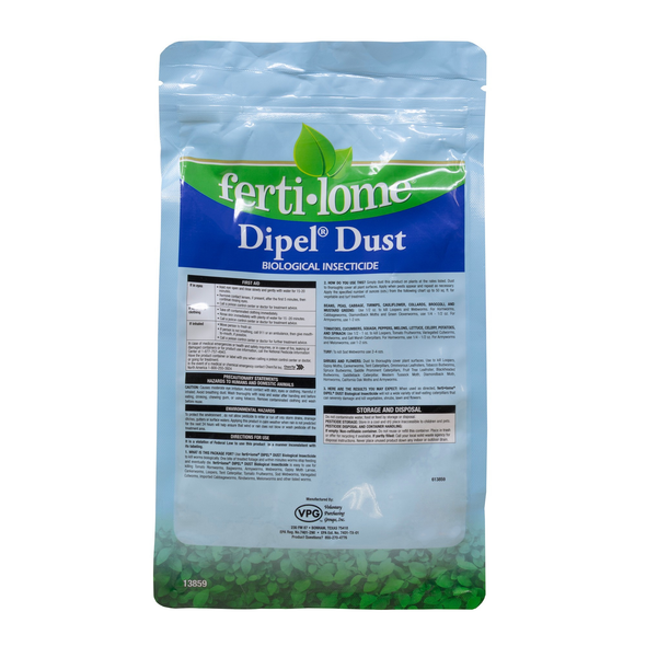 Fertilome Dipel Dust Biological Insecticide for Backyard Lawns and Gardens