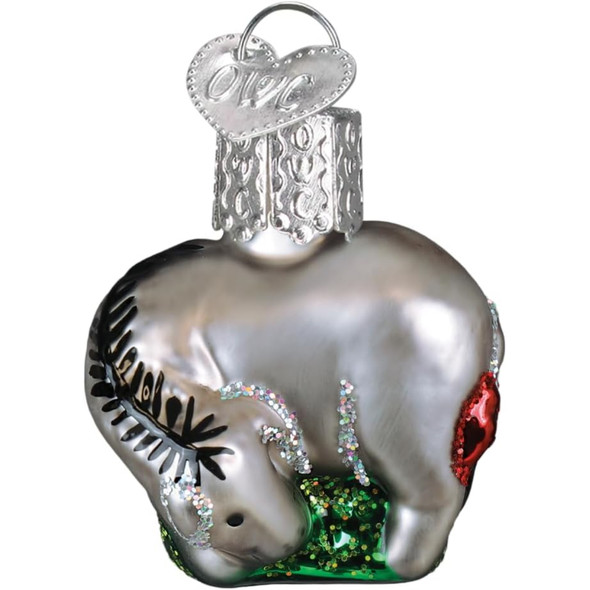 Old World Christmas Blown Glass Ornament for Christmas Tree, Gumdrops (Mini) Collection, Eeyore