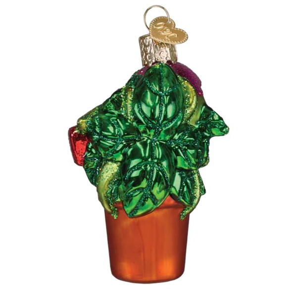 Old World Christmas Blown Glass Ornament for Christmas Tree, Venus Fly Trap