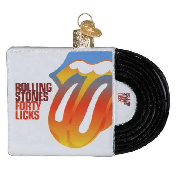 Old World Christmas Blown Glass Ornament for Tree, Forty Licks Album Cover