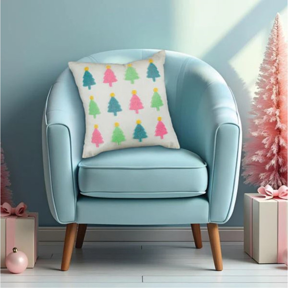 Old World Christmas Square Decorative Holiday Pillow, Touch of Whimsy, 18in