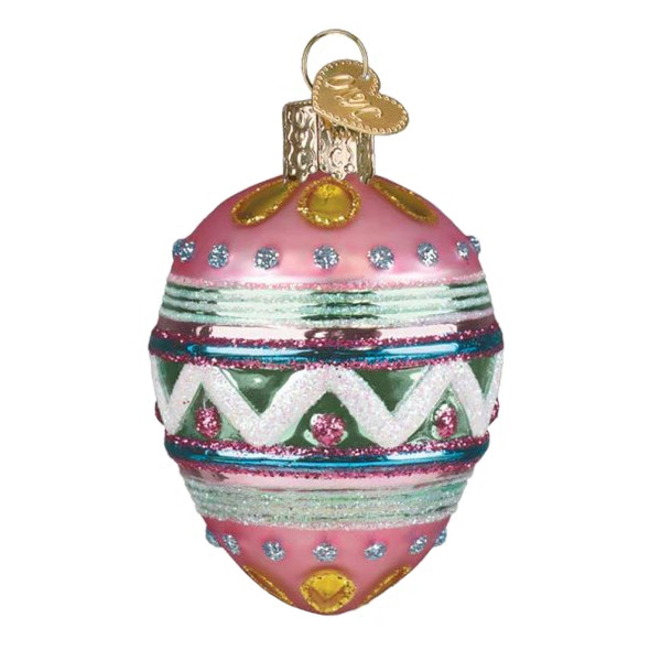 Old World Christmas Blown Glass Ornament for Christmas Tree, Easter Egg