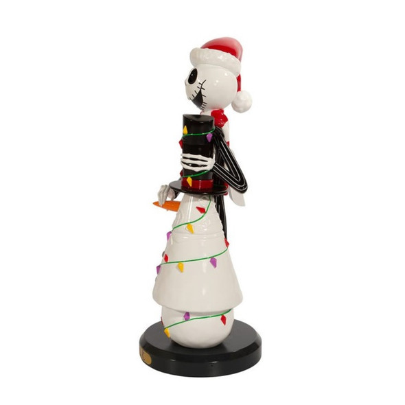 Kurt Adler Wooden Nutcrackers, Nightmare Before Christmas Jack Skellington with Snowman, 11"