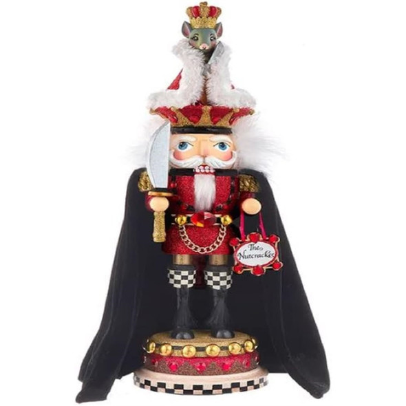 Kurt Adler Hollywood Wooden Nutcracker Collection, Nutcracker Suite Mouse King, 18"