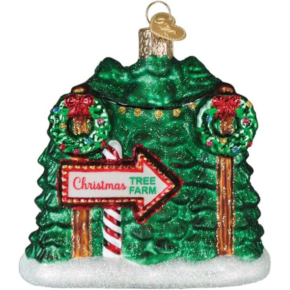 Old World Christmas Blown Glass Ornament for Christmas Tree, Christmas Tree Farm Old World Christmas Blown Glass Ornament for Christmas Tree, Christmas Tree Farm