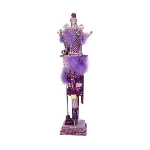 Kurt Adler Hollywood Wooden Nutcracker Collection, Purple King, 16"