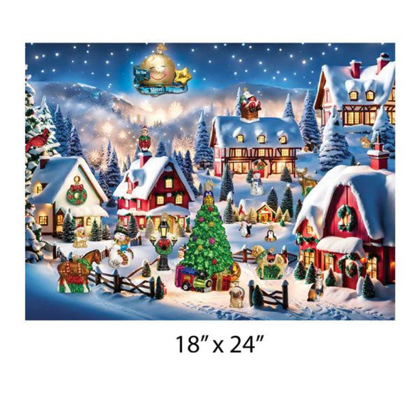 Old World Christmas Holiday Puzzle, Winter Wonderland, 24" x 18"