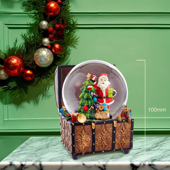 Kurt Adler Wind-Up Musical Santa Claus "We Wish You A Merry Christmas" Water Globe, 4"