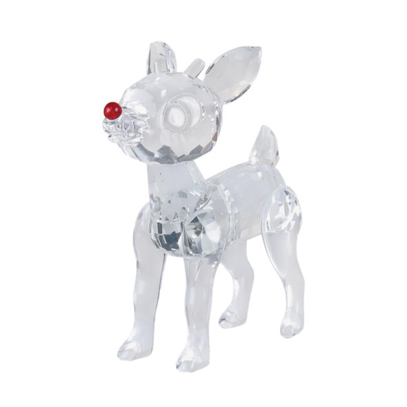 Old World Christmas Crystal Figurine for Holiday Decor, Rudolph