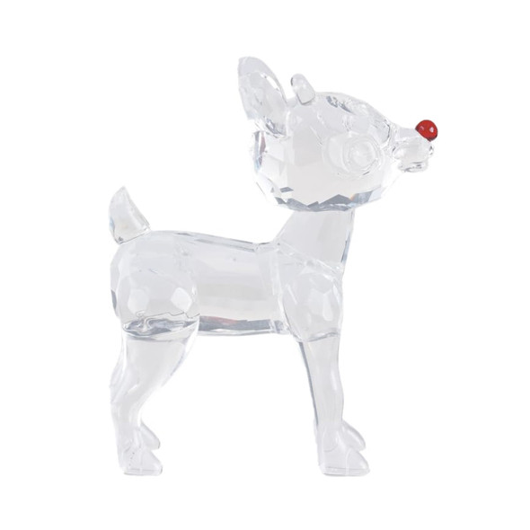 Old World Christmas Crystal Figurine for Holiday Decor, Rudolph