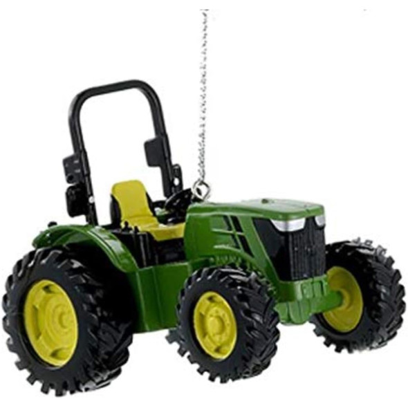 Kurt Adler Plastic Ornament for Christmas Tree, John Deere Utility Tractor