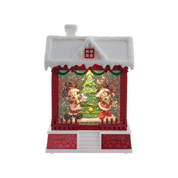 Kurt Adler Battery Operated Disney Light-Up Mickey Santa Lantern, 7.5" Kurt Adler Battery Operated Disney Light-Up Mickey Santa Lantern, 7.5"
