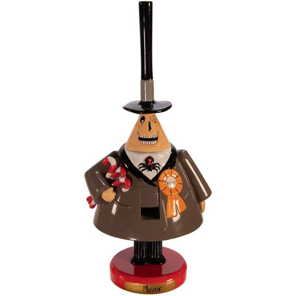Kurt Adler Wooden Nutcrackers, Nightmare Before Christmas Mayor, 7"