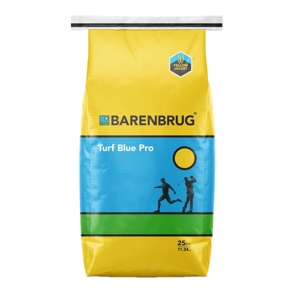 Barenbrug Turf Blue Pro Kentucky Bluegrass Lawn Seed with Yellow Jacket Seed Coating, 25lb Bag