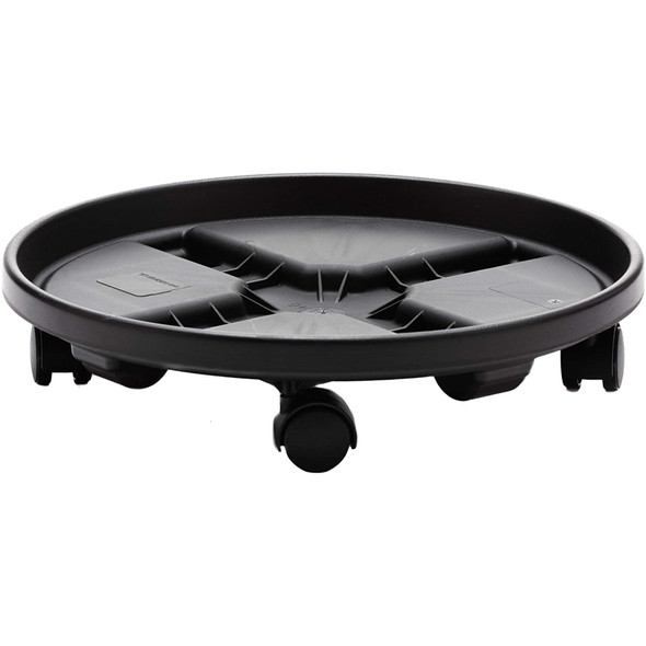 Bloem Round Plastic Plant Caddie with Saucer Tray and Wheels