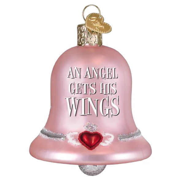 Old World Christmas Blown Glass Ornament for Christmas Tree, Everytime a Bell Rings