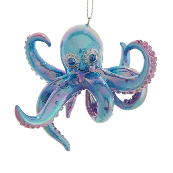 Kurt Adler Resin Ornament for Christmas Tree, Colorful Octopus Kurt Adler Resin Ornament for Christmas Tree, Colorful Octopus