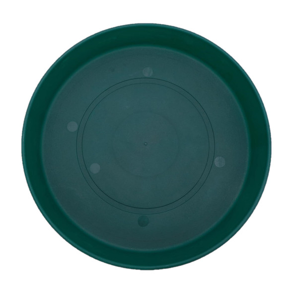 The HC Companies Classic Plastic Prima Plant Saucer, Evergreen, 7in