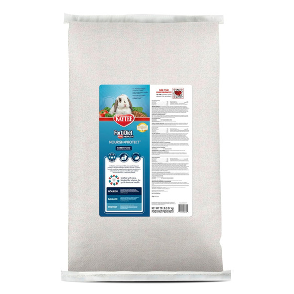 Kaytee Forti-Diet Pro Health Nourish + Protect Adult Rabbit Food, 20lbs