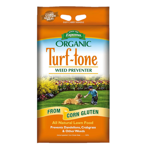 Espoma Turf-Tone Weed Preventer Lawn Fertilizer, 25lbs