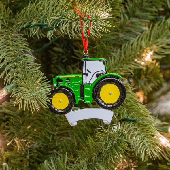 Kurt Adler Plastic Ornament for Christmas Tree, Personal Tractor Kurt Adler Plastic Ornament for Christmas Tree, Personal Tractor
