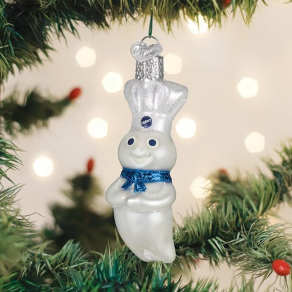 Old World Christmas Blown Glass Ornament for Christmas Tree, Pillsbury Doughboy