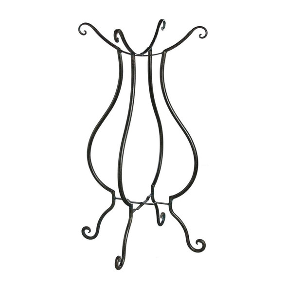 Evergreen Garden Metal Bird Bath Stand, Summer Scroll, 29in