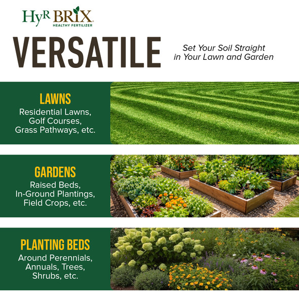HyR BRIX Soil Alive 5-8-14 Soil Amendment with Calcium & Sulfur, 45lb Bag