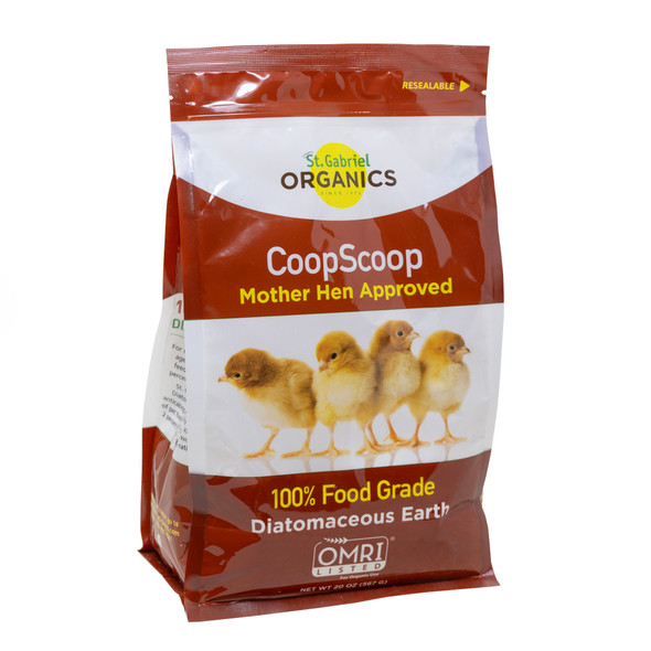 St. Gabriel Organics CoopScoop Food Grade Diatomaceous Earth Supplement, 20oz