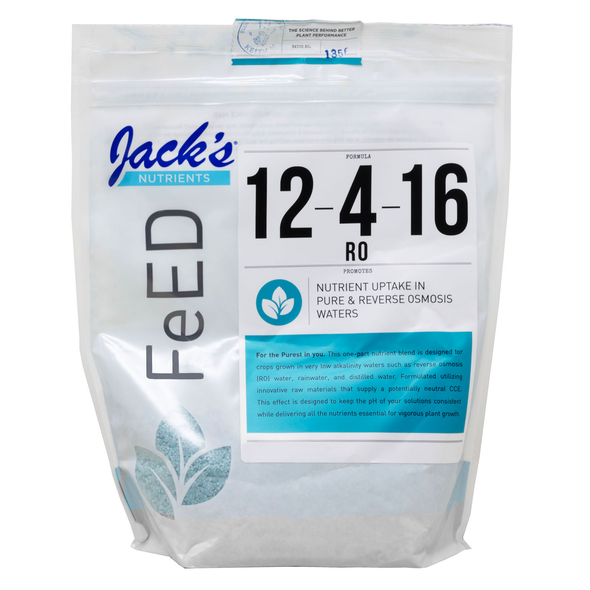 Jack's Nutrients 12-4-16 Reverse Osmosis Water-Soluble Fertilizer