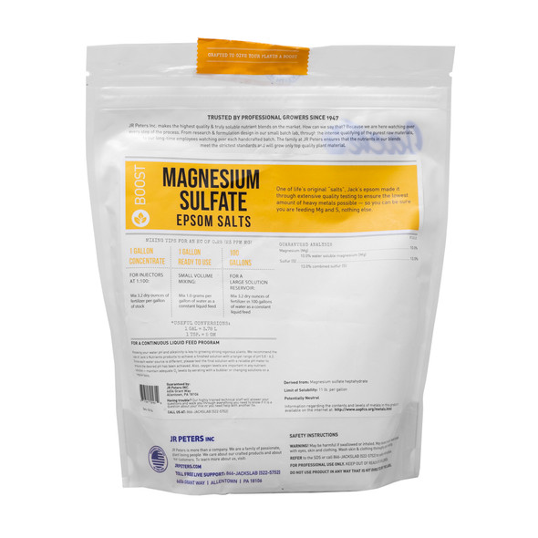 Jack’s Nutrients Magnesium Sulfate Epsom Salts Water-Soluble Fertilizer