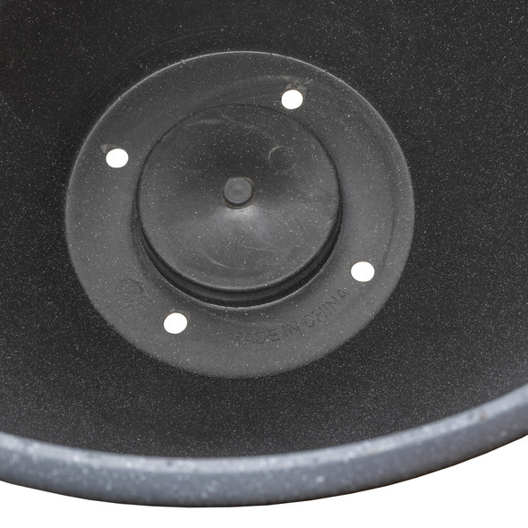 Garden Elements TerraStone Classic Smooth Round Planter, Bluestone, 16in