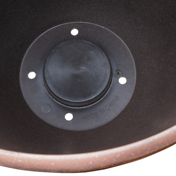 Garden Elements TerraStone Classic Smooth Round Planter, Terracotta, 14in