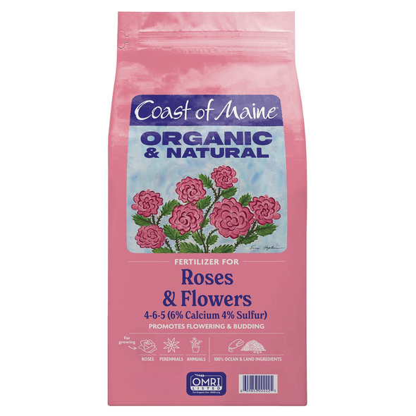 Coast of Maine Organic & Natural Fertilizer for Roses & Flowers