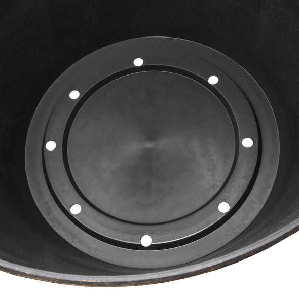 Garden Elements Timberline Barrel-Style Round Garden Planter