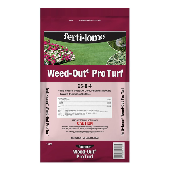 Fertilome Weed Out Pro Turf Herbicide with 25-0-4 Fertilizer, 26lbs