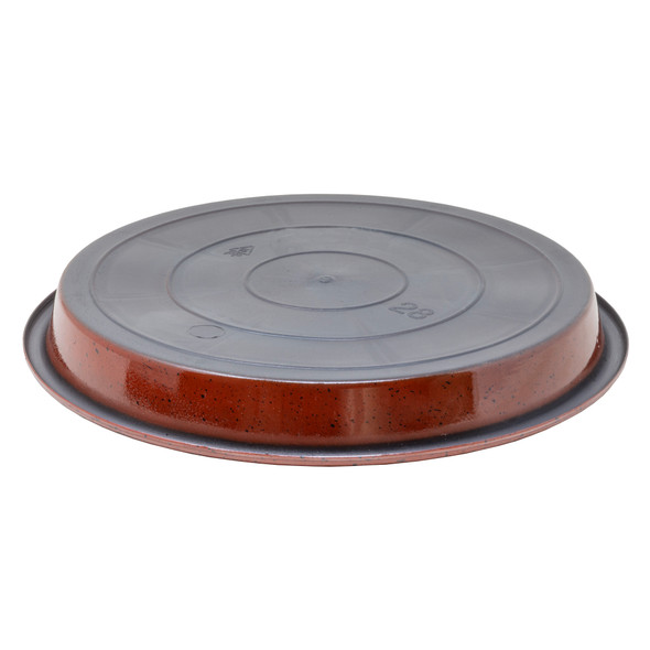 Garden Elements WaterGuard Saucer, Red & Black Fleck, 11in