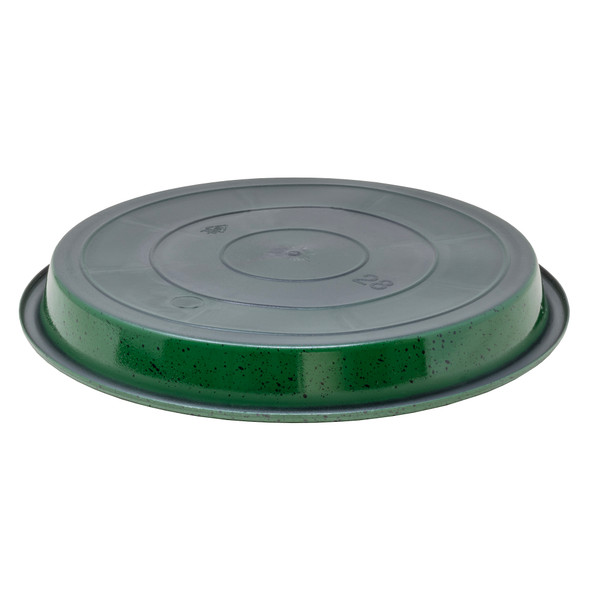 Garden Elements WaterGuard Saucer, Green & Black Fleck, 11in