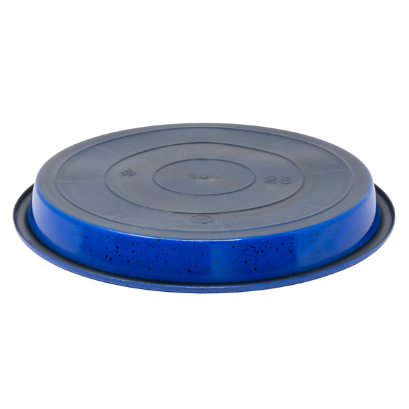 Garden Elements WaterGuard Saucer, Blue & Black Fleck, 11in