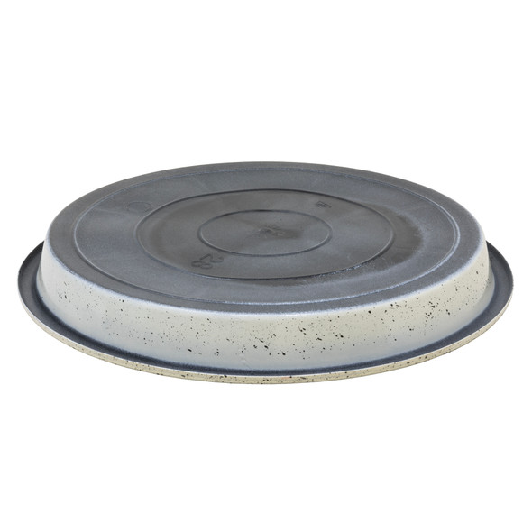 Garden Elements WaterGuard Saucer, White & Black Fleck, 11in