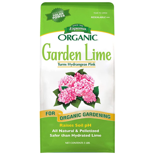 Espoma Organic Garden Lime Pelleted Soil Amendment to Raise Soil pH, 5lbs