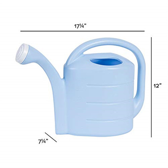 Root & Vessel Deluxe UV-Resistant Plastic Watering Can, 2 Gallons