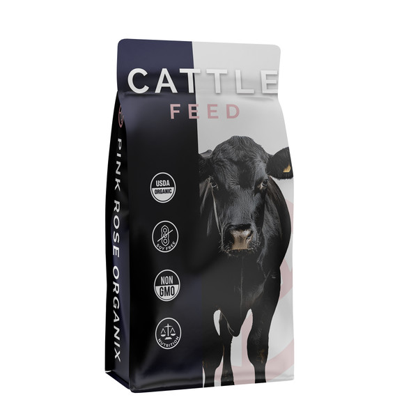 Pink Rose Organix Beef Finisher Pellet Feed, 40lb