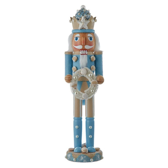 Kurt Adler Wooden Nutcracker Collection, Beach Nutcracker, 15"