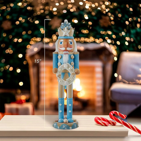 Kurt Adler Wooden Nutcracker Collection, Beach Nutcracker, 15"
