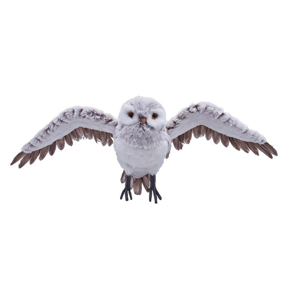 Kurt Adler Hanging Christmas Tree Ornament, Flying White Owl
