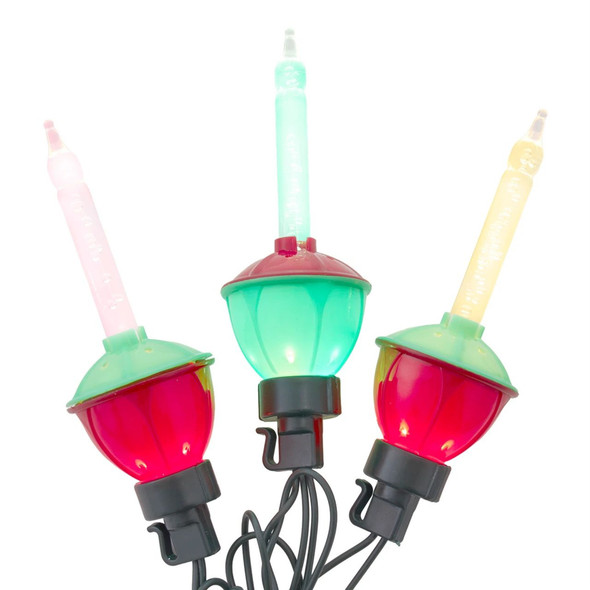 Kurt Adler UL 7 Light Dual Color Multifunction LED Bubble Light Set, 26.8'