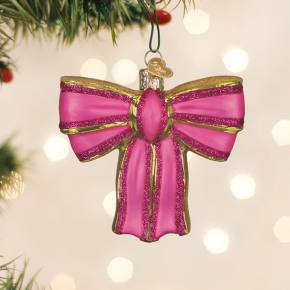 Old World Christmas Blown Glass Ornament Collection, Vibrant Bow