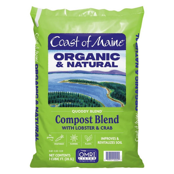 Coast of Maine Quoddy Blend, Organic and Natural Compost Blend with Lobster and Crab, 1 cu ft