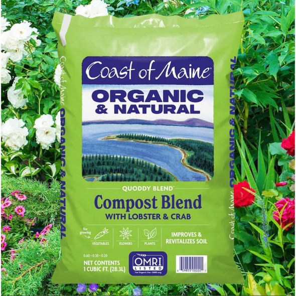 Coast of Maine Quoddy Blend, Organic and Natural Compost Blend with Lobster and Crab, 1 cu ft